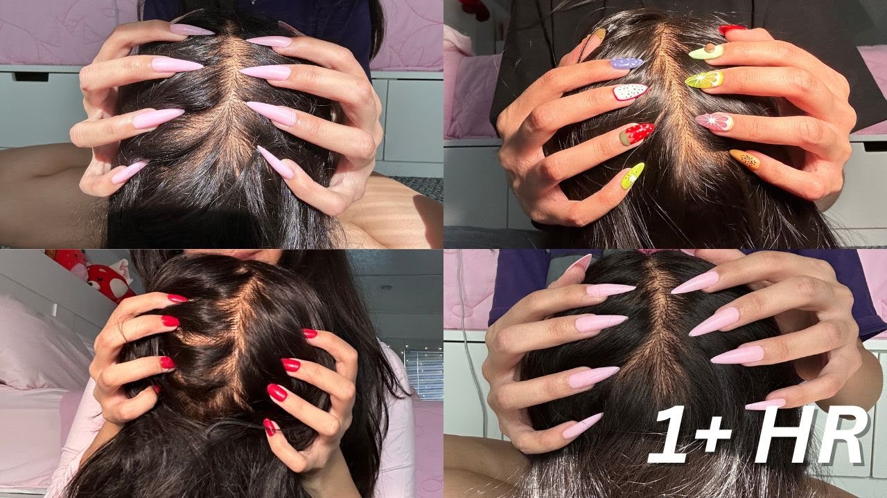1+ HR ASMR SCALP SCRATCHING COMPILATION (FAST/AGGRESSIVE & SLOW)