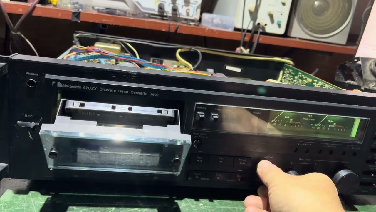 Nakamichi 670zx ( máy đã giao lưu) e test chức năng trước khí đóng gói