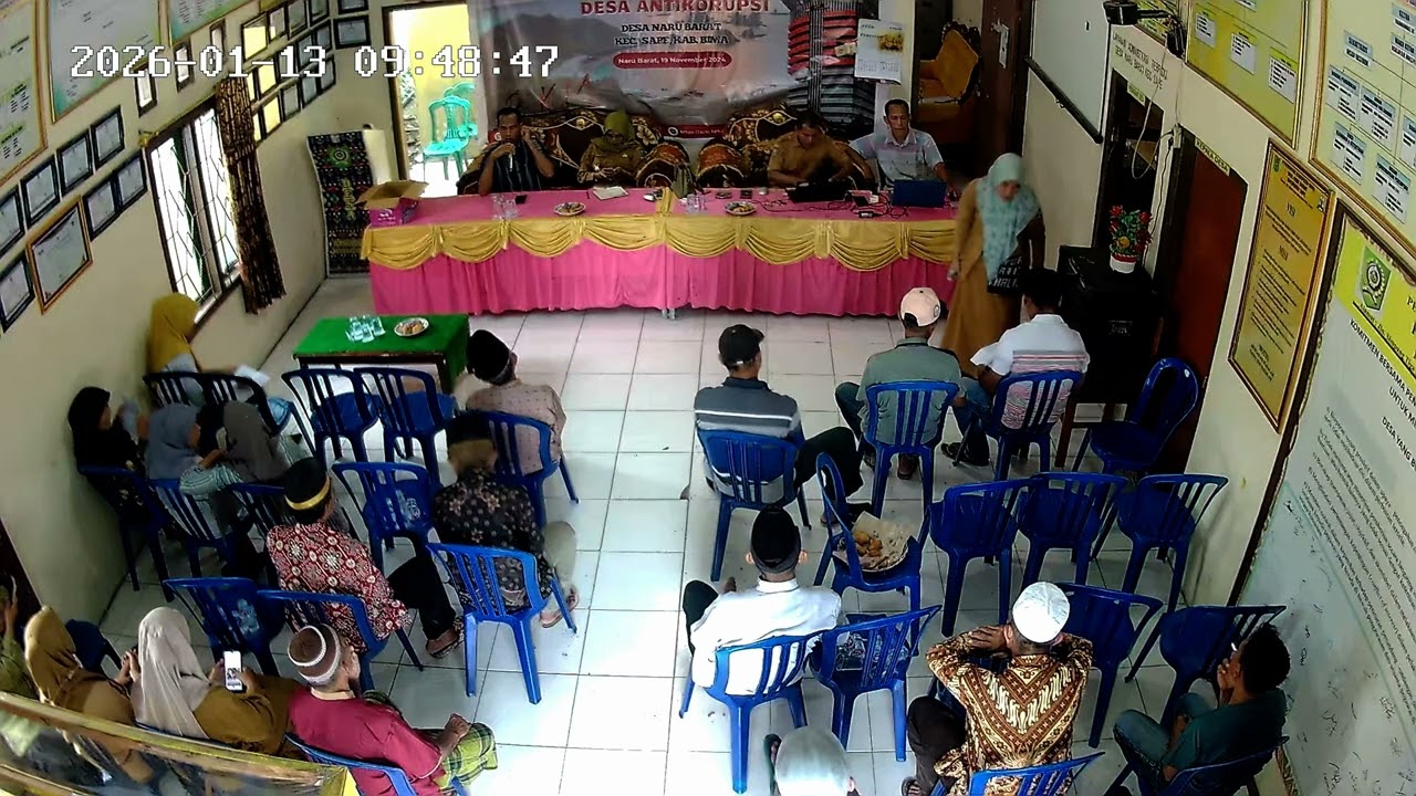 Sambutan ketua BPD dan Pendamping Kecamatan di acara Sosialisasi Anggaran Dana Desa Tahun 2026