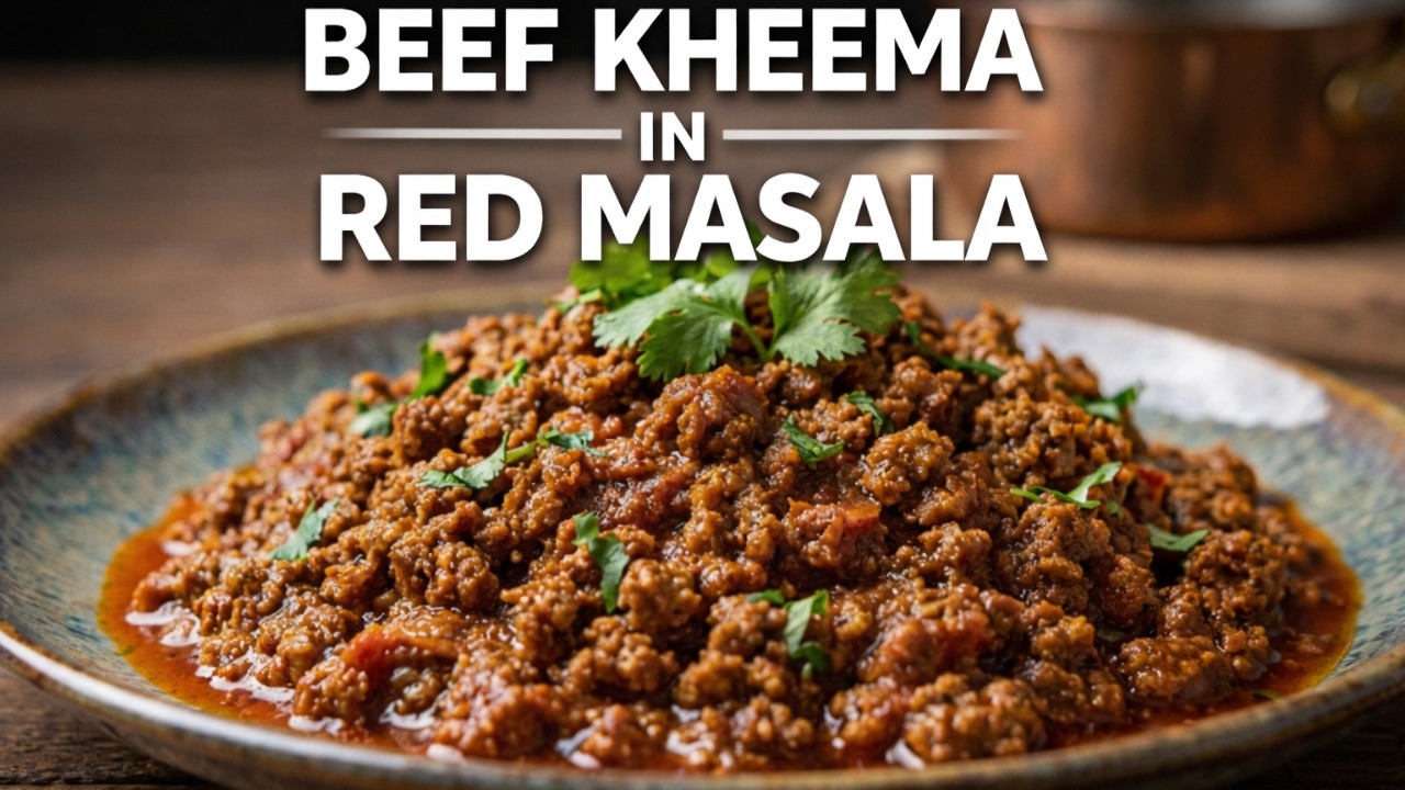 Delicious Beef Kheema in Red masala recipe | Goan Recipes | Cooking Addiction