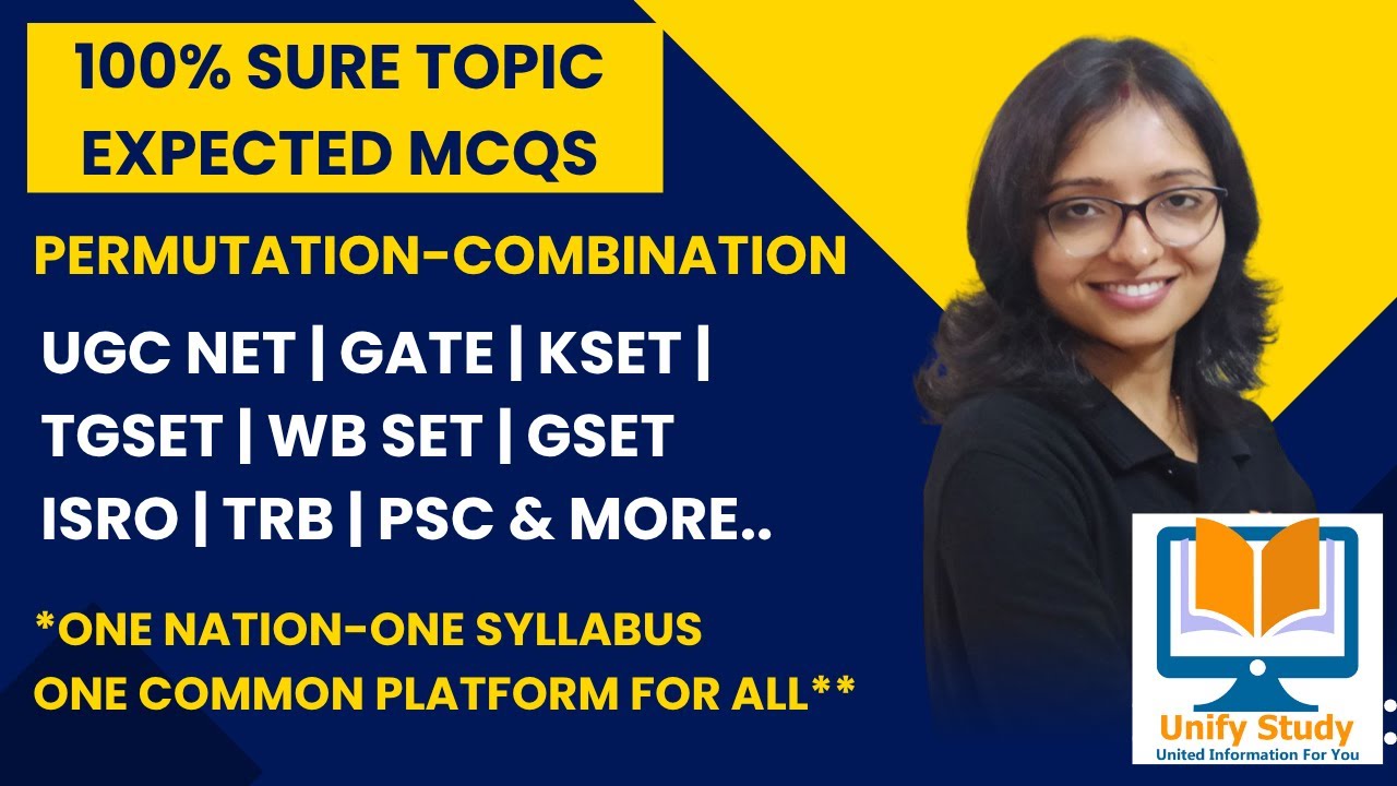 100% верная комбинация темы-перестановки | Ожидаемые MCQ | Дискретная математика | GATE | UGC NET...