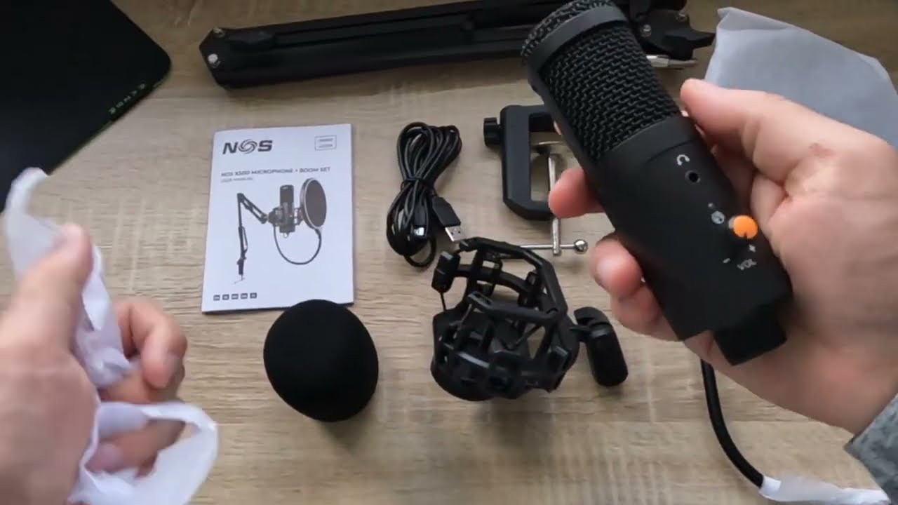 Nos x500 microphone + boom set