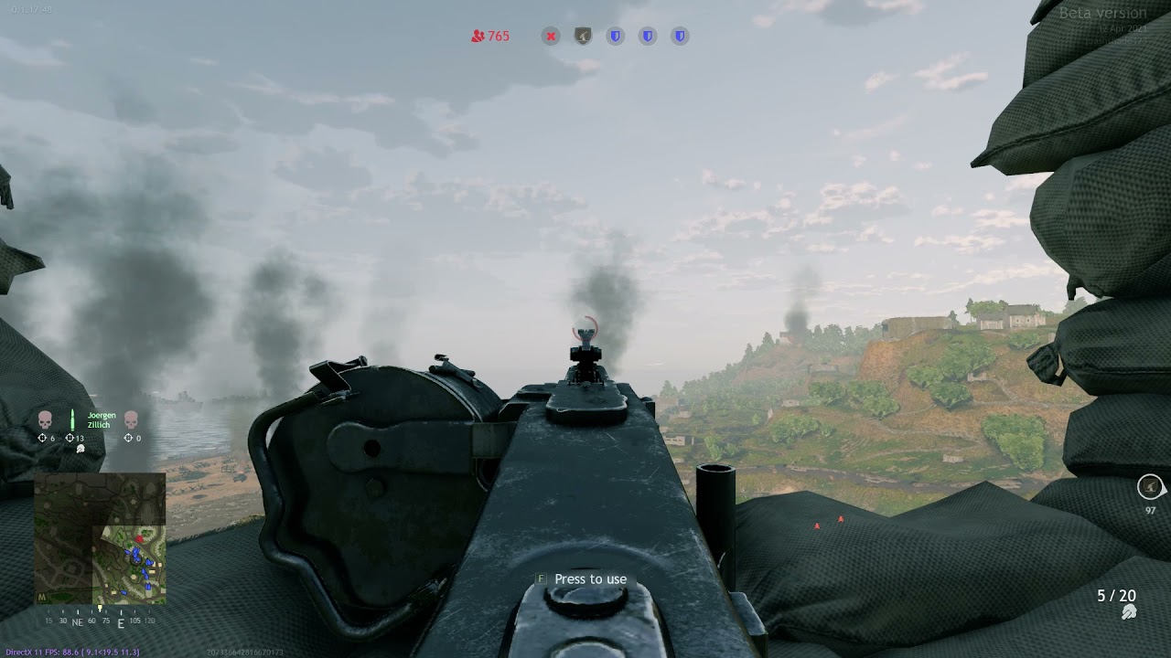 Enlisted Dday Defense- INSANE MG42 KILLSTREAK!!!!