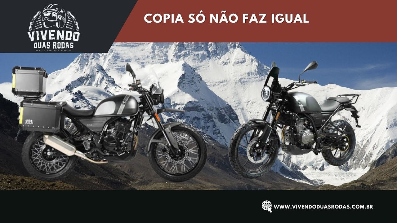 Os clones da Royal Enfield Himalayan: Hanway G15 e G30 - Copia, mas Não Faz Igual