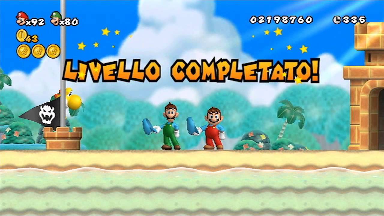 New Super Mario Bros Wii - 100% Walkthrough Co-op ITA - Parte 08 di 19