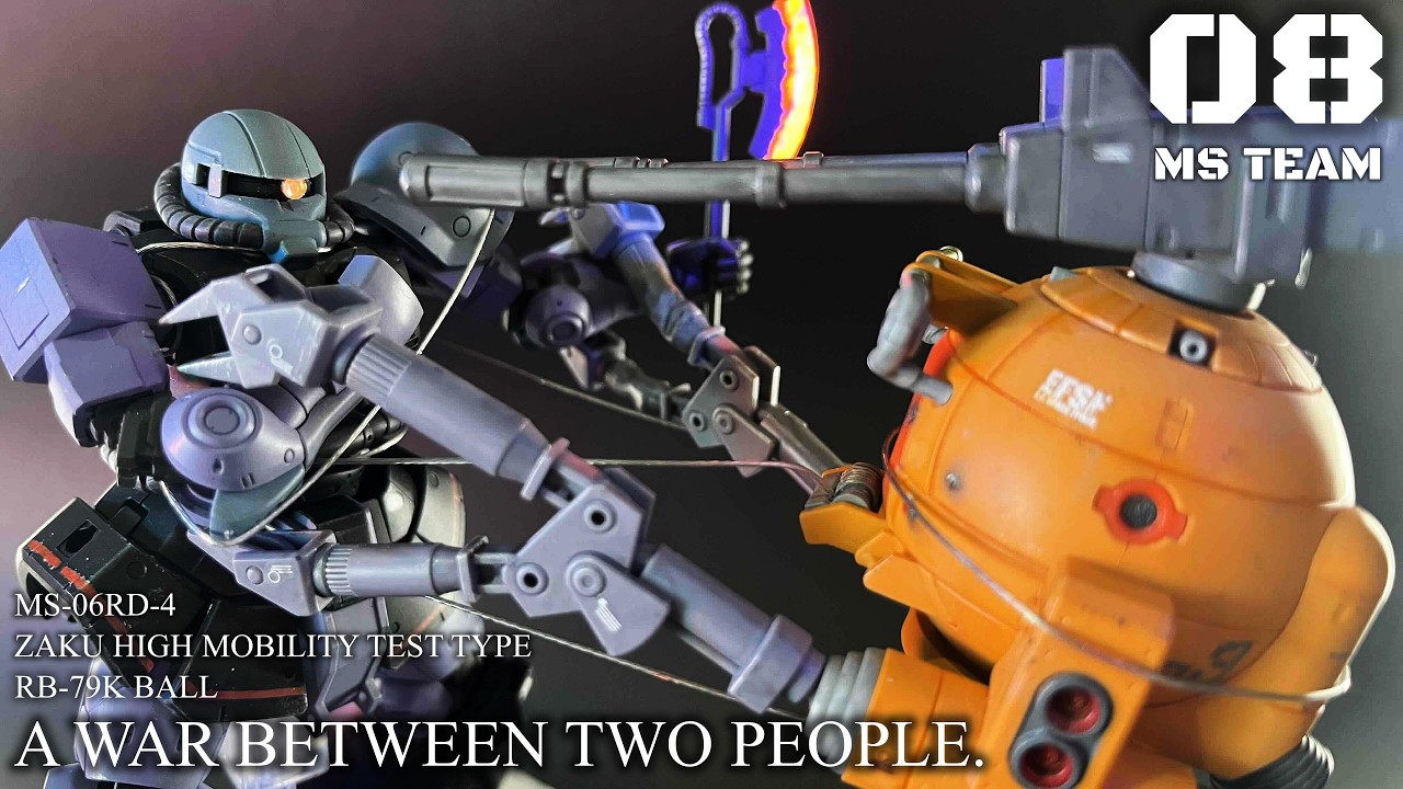 Воссоздайте «Войну двух» команды 08-го мобильного костюма!  Мобильный костюм Гандам
