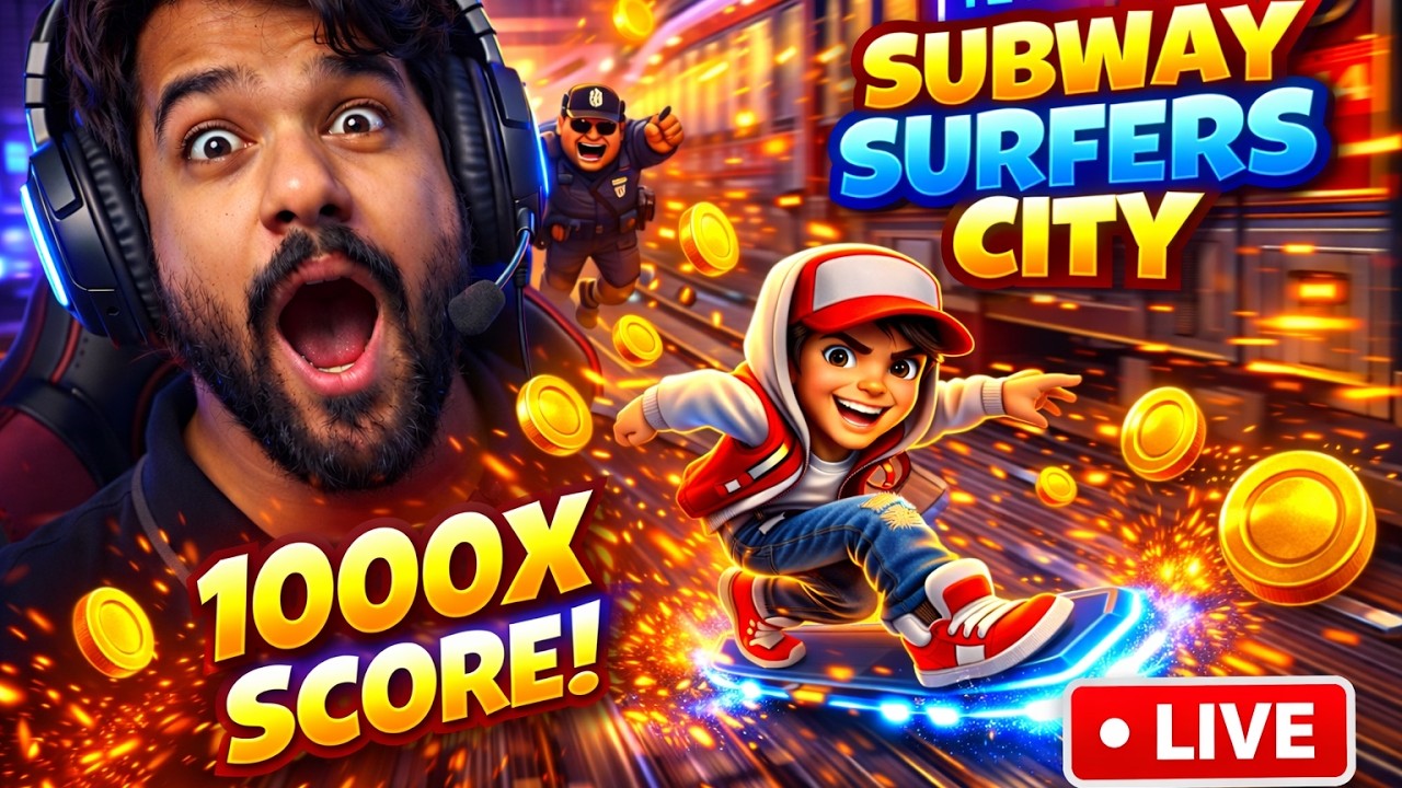 Day  4 Subway Surfers City LIVE 🔥 First Gameplay & Insane High Score Run! | TL PLAYZ