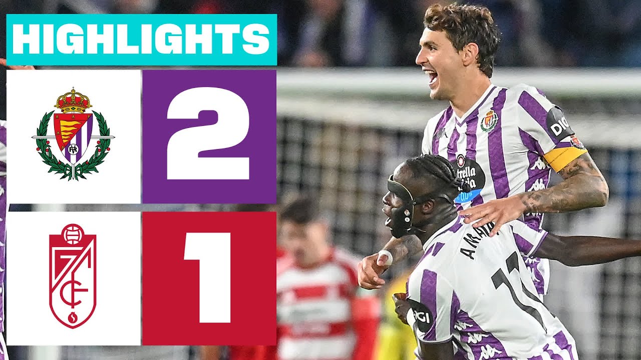 REAL VALLADOLID 2 - 1 GRANADA CF | RESUMEN LALIGA HYPERMOTION