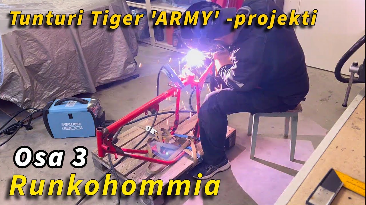 Tunturi Tiger 1986 ARMY mopo - OSA 3 #moped 