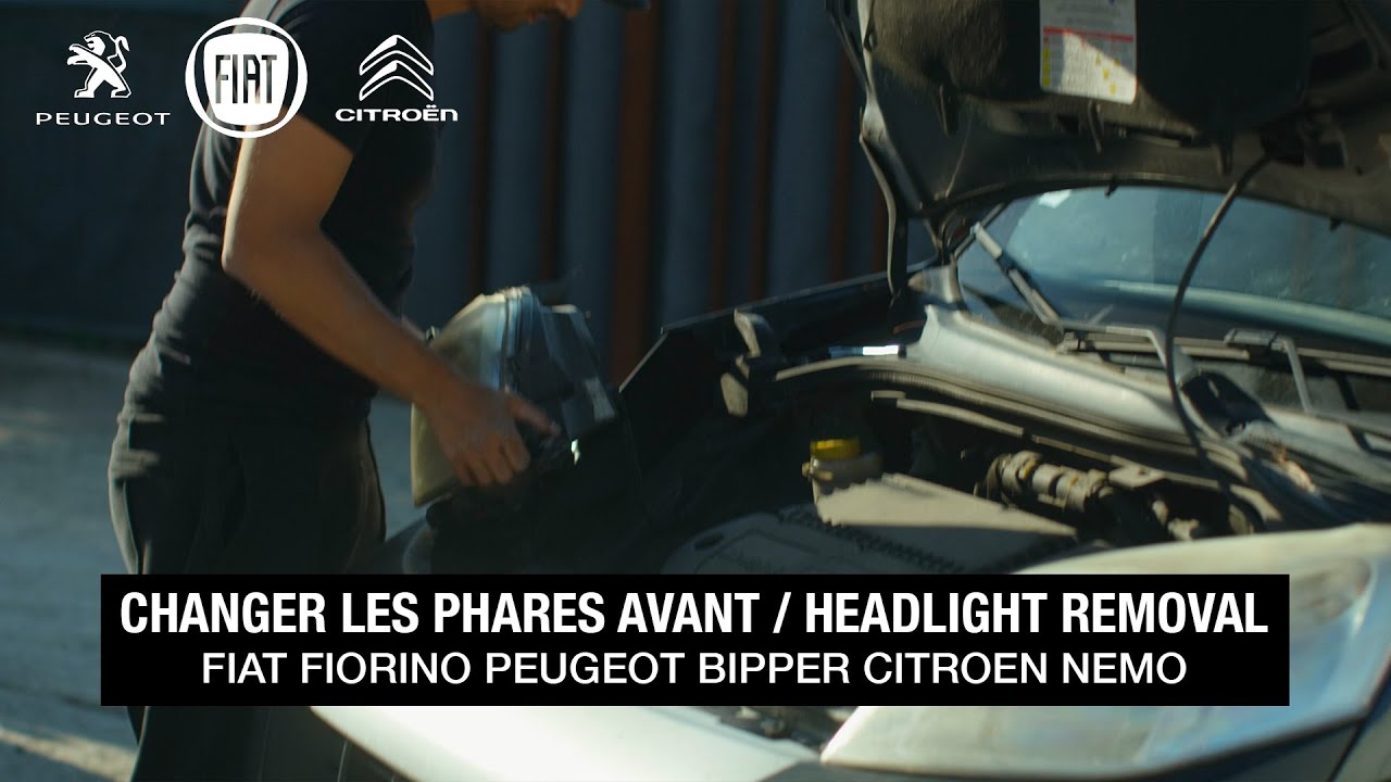 Remplacer les phares – Fiat Fiorino / Peugeot Bipper / Citroën Nemo (2007–2021)