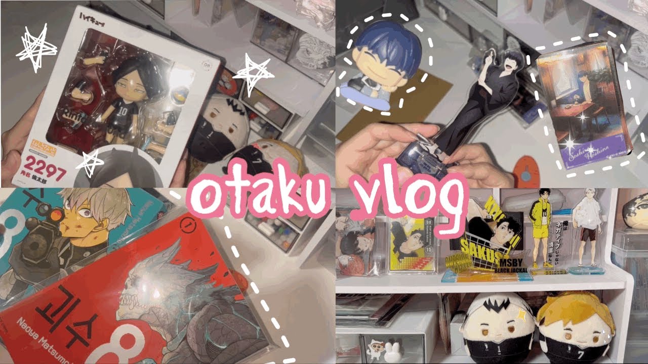 요즘 또 하이큐에 눈길이..👀 돈은 배로 빠져나간다💸💸 오타쿠 브이로그 • 괴수 8호 • 하이큐 • 넨도로이드 • 피규어 • 아크릴 • 만화책 • 후와코로링