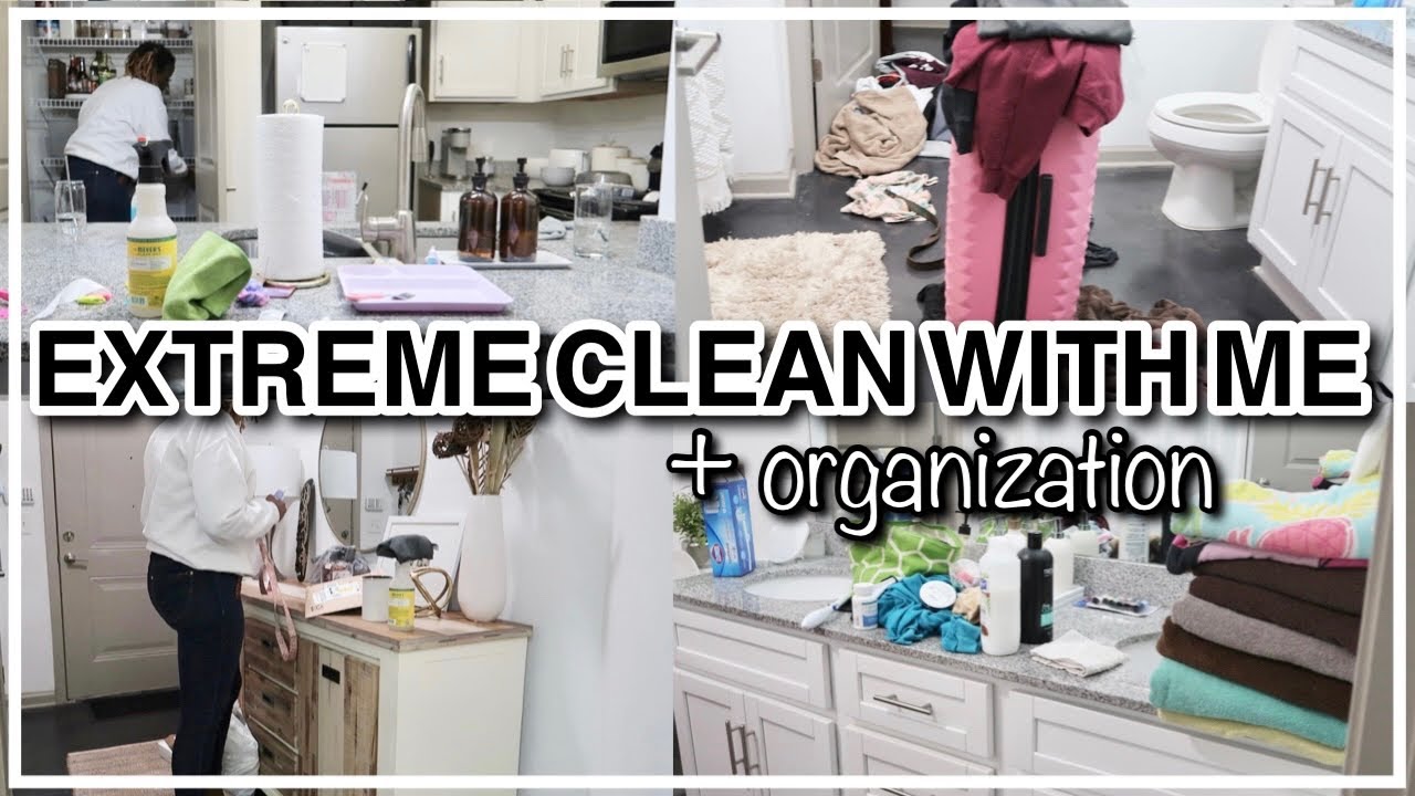 EXTREME CLEAN AND ORGANIZE WITH ME 2022 | CLEANING AND ORGANIZING MOTIVATION 2022 | Ebony Rogers