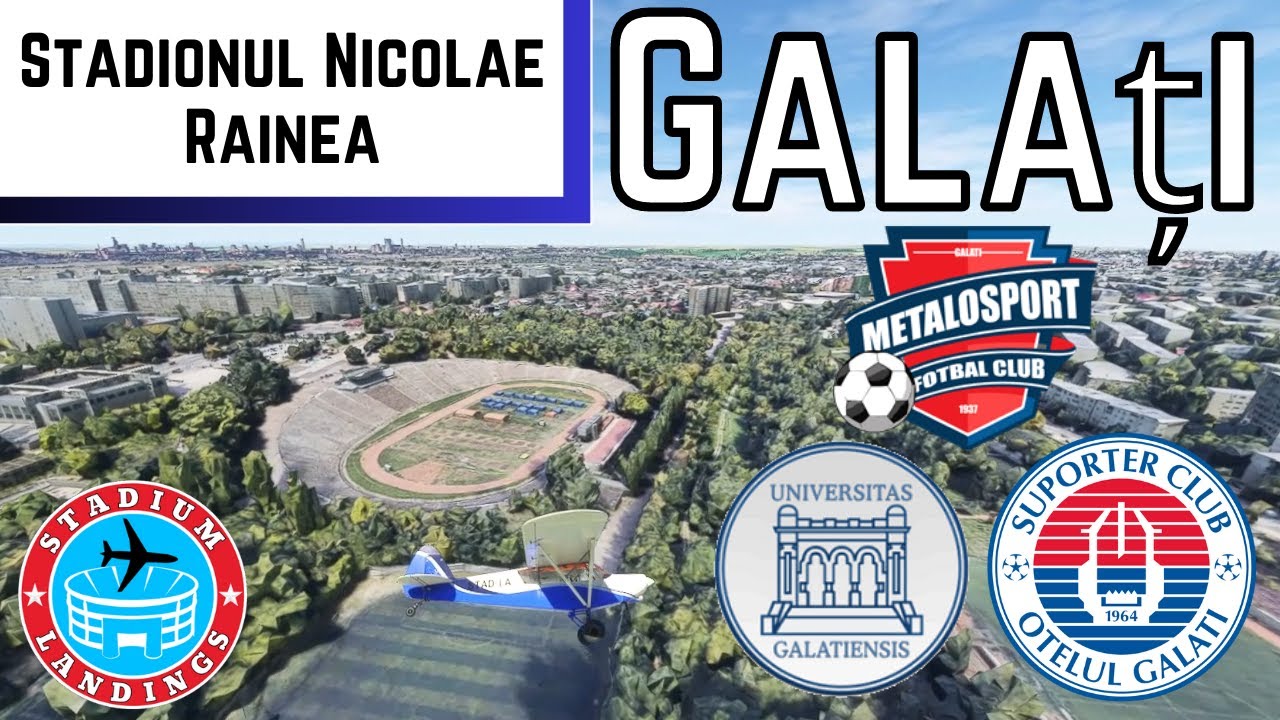 Stadionul Nicolae Rainea - Microsoft Flight Simulator STADIUM LANDING!