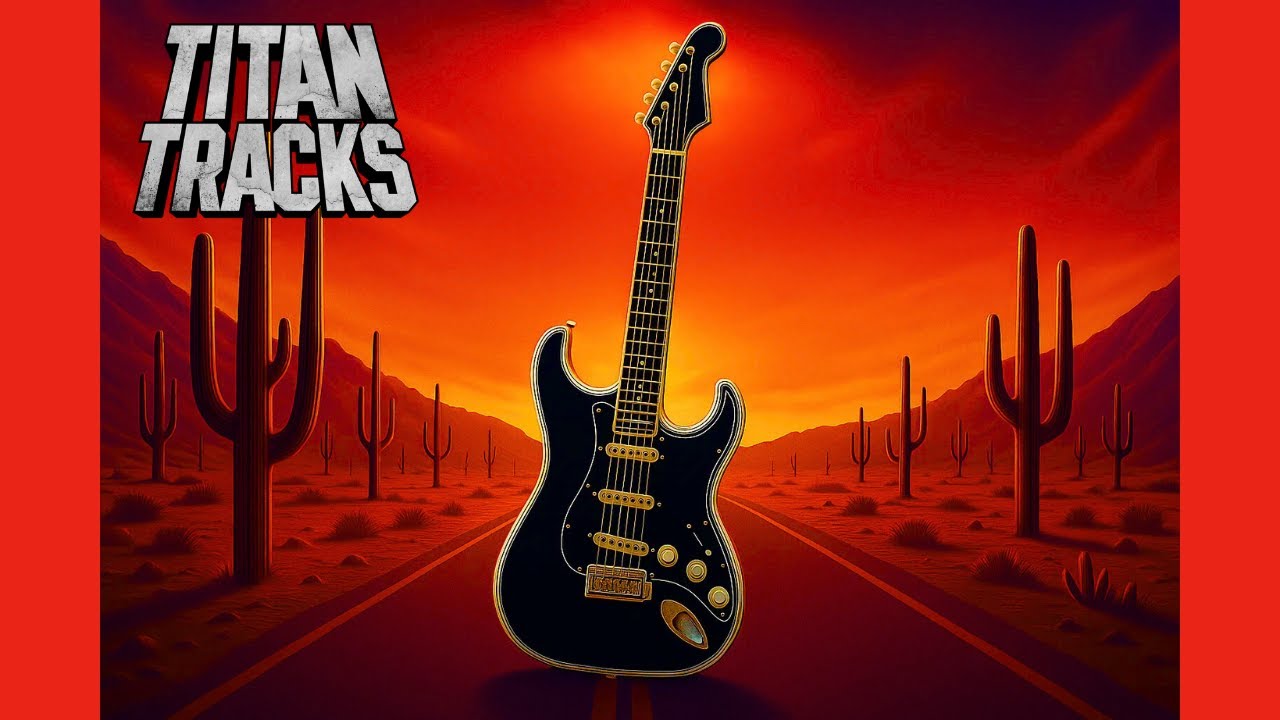 Desert Heat Hard Rock in E Minor (Em) Backing Track - 135 BPM