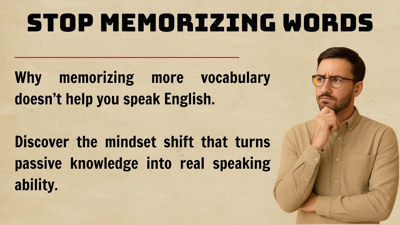 THINK & SPEAK ENGLISH || Stop Memorizing Words || Vocabulary Is Holding You Back ✅️