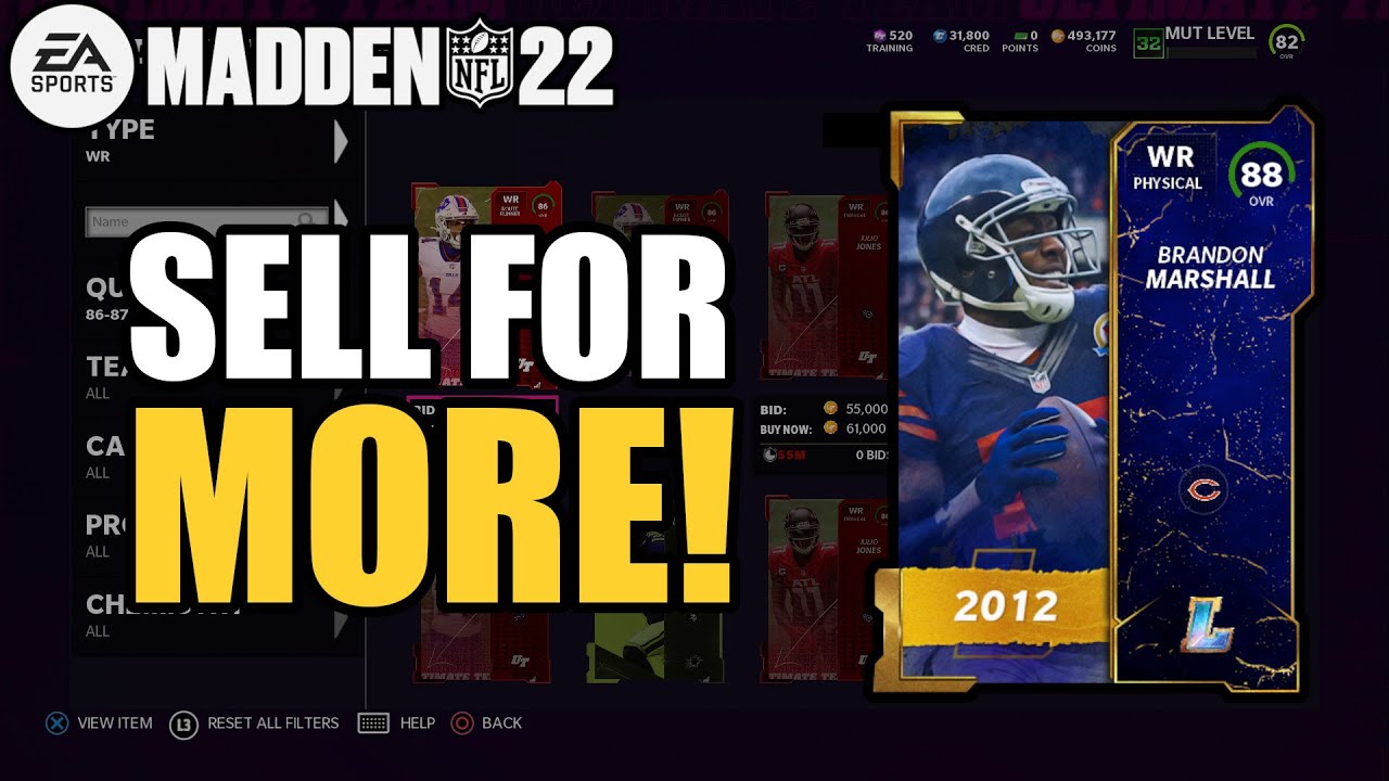How to Sell Your Cards for the MOST Profit! Madden 22 Coin Making Guide