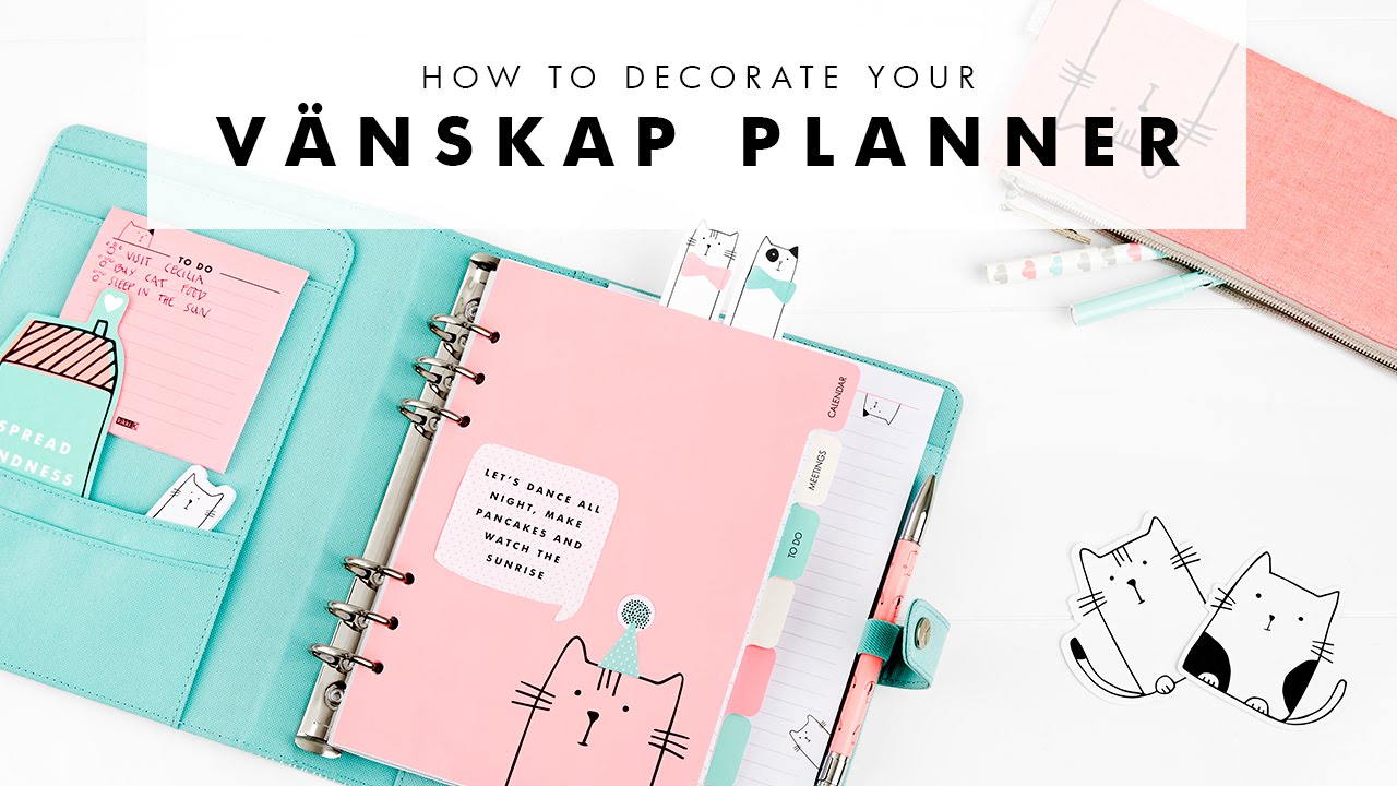 How to Organise & Decorate your kikki.K V&auml;nskap Planner
