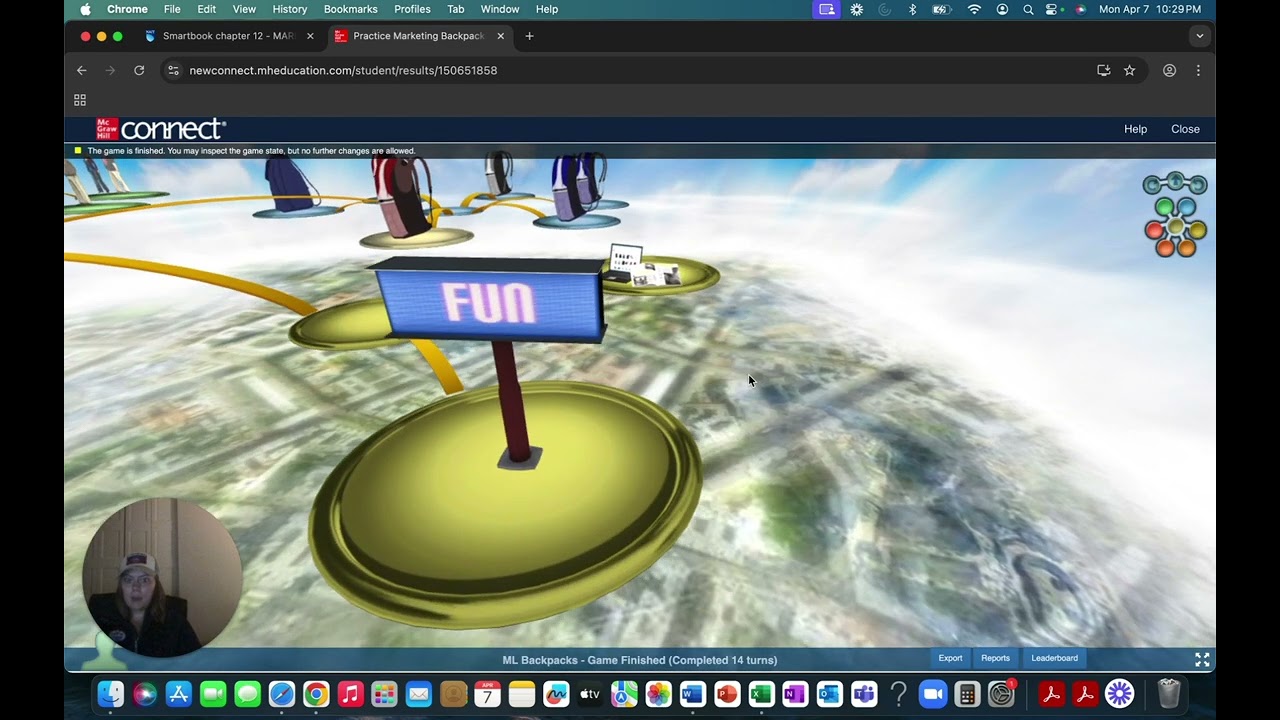 Marketing Backpack Simulation Reflection