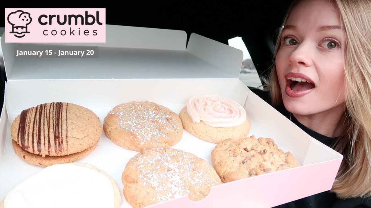 Trying CRUMBL COOKIES this week | graham cracker fudge sandwich, wedding cake, Kentucky butter cake