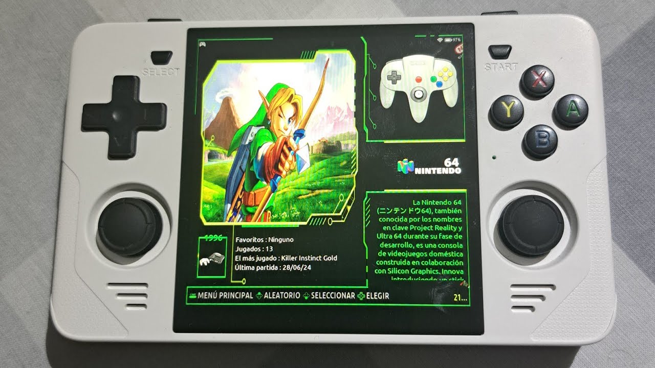 RGB30, probando Nintendo 64