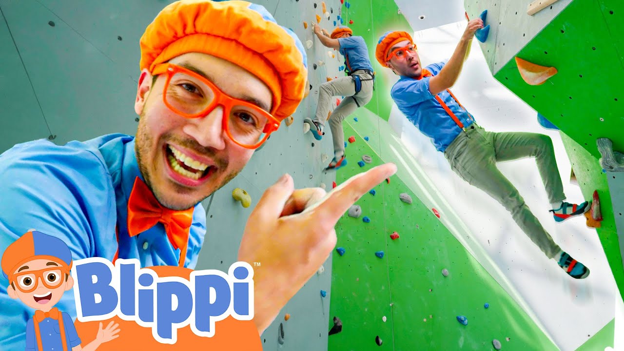 Can Blippi Climb to the Top of the Giant Rock? - Blippi | Educational Videos for Kids
