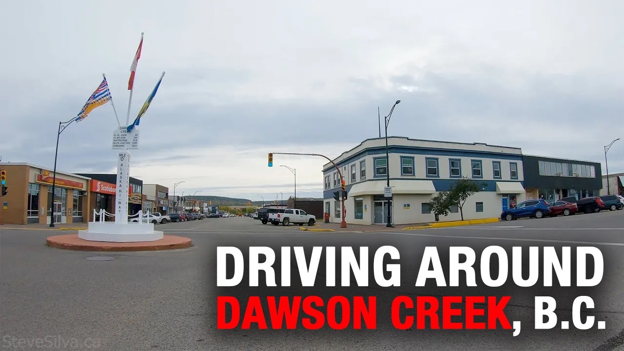 Driving around Dawson Creek, B.C.