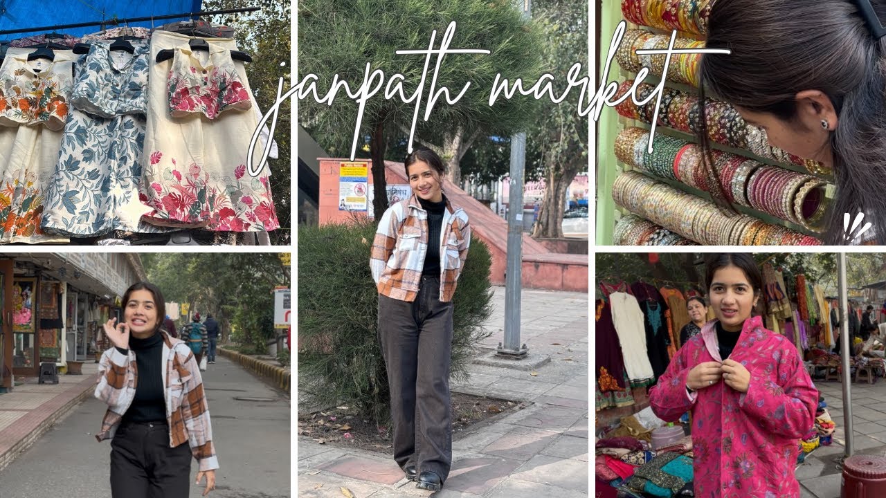 Janpath market New Delhi😍/CP bangle market🥹||Priyanka Joshi🌸 #janpath #delhi #explore #vlog 
