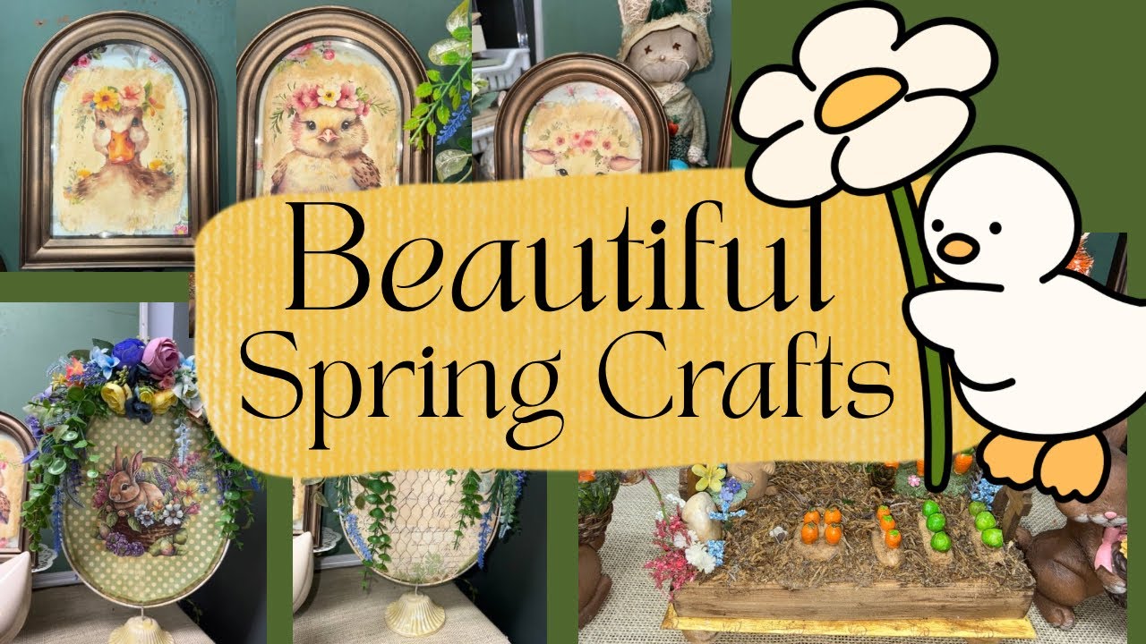 Beautiful Spring Vintage Cottage Crafts