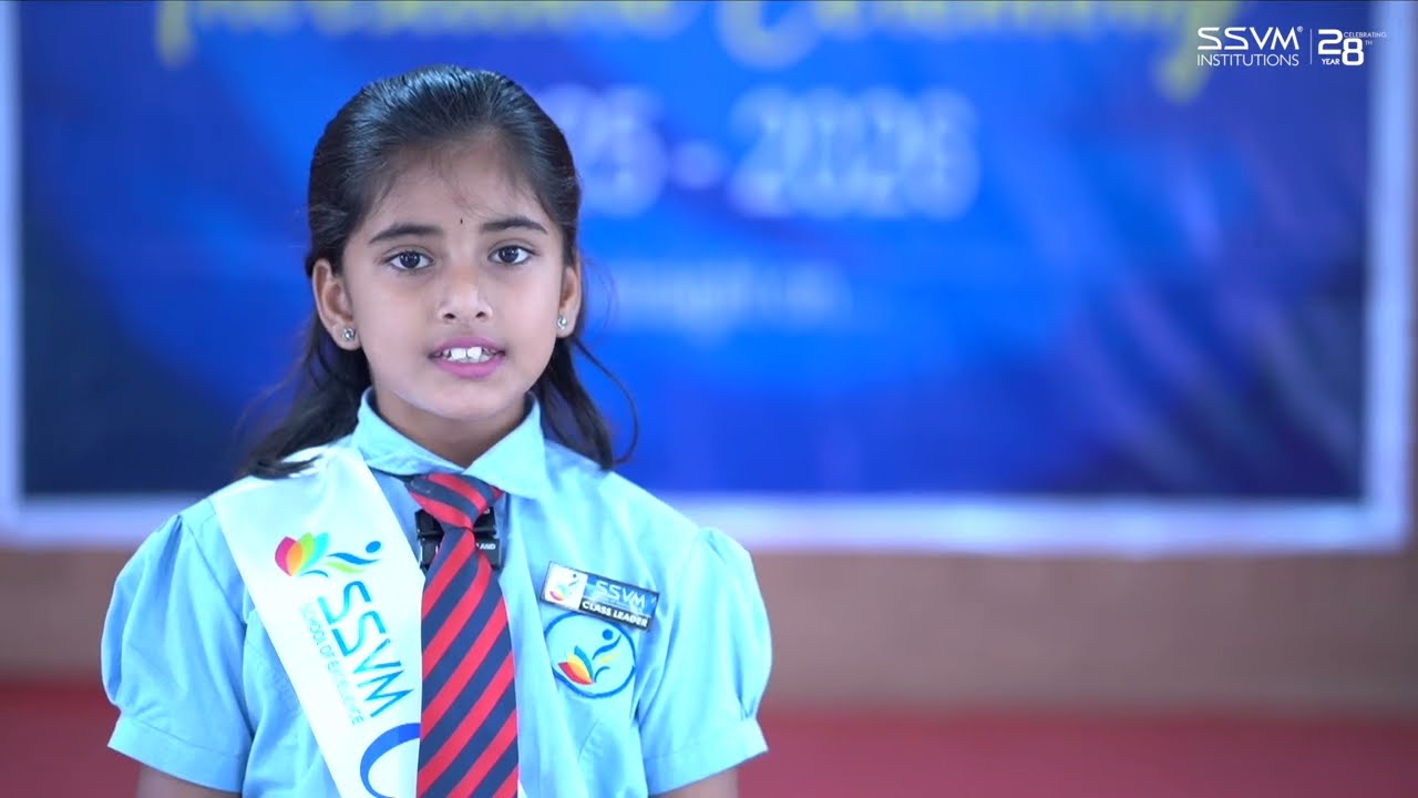 Empowering Future Leaders | Investiture Ceremony at SSVM School of Excellence, Nambiyur