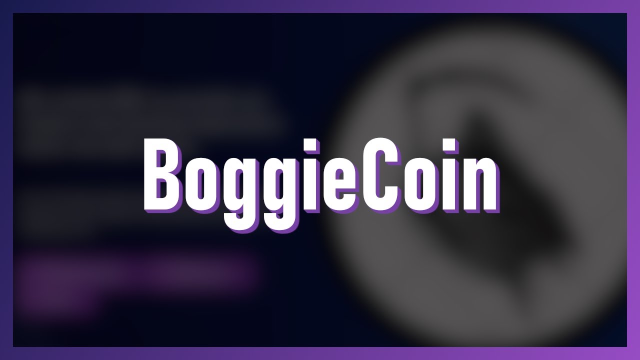 BoggieCoin - Leading tokenomics in the DeFi space on BSC!