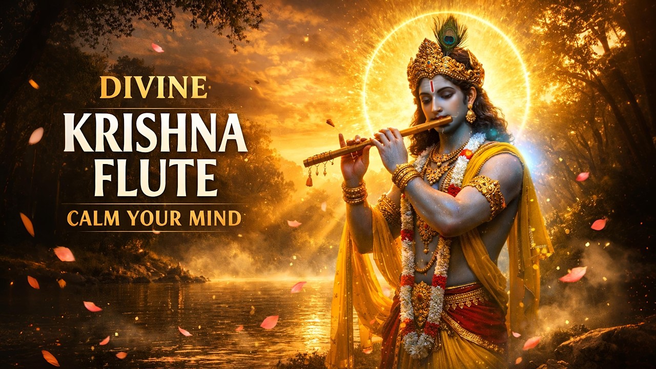 Krishna Divine Flute Music🪈Calm Mind & Inner Peace | Relaxing Bansuri Meditation | Classical Bharat