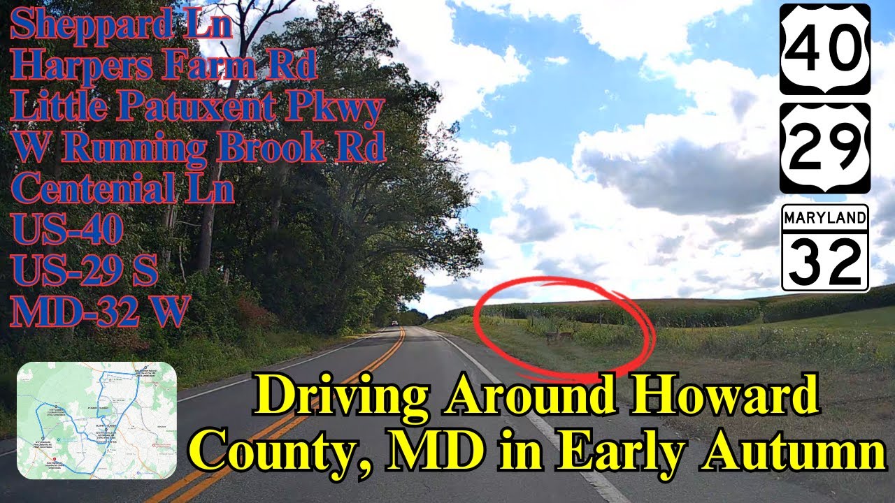 Driving Around Howard County, MD in Early Autumn | streetview819 | Little Patuxent Pkwy | US-29 S