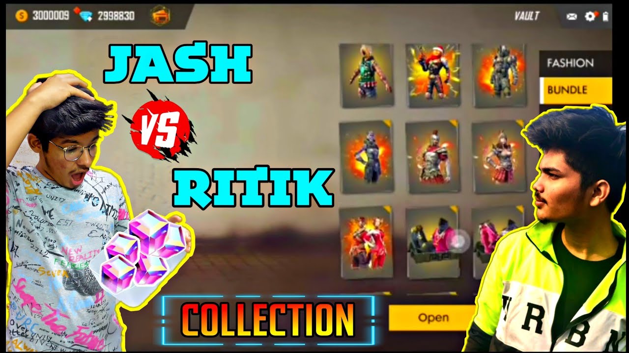 TSG OFFICIAL || TSG ( JASH ) VS TSG ( RITIK ) COLLECTION || OMG REACTION | OLDEST PLAYER OF FREEFIRE