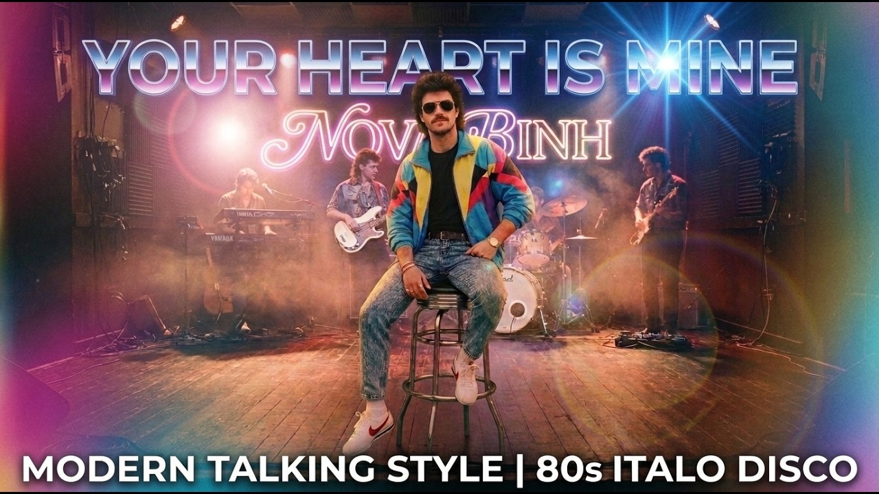 Your Heart Is Mine - NOVA BINH | Official 80s Italo Disco Modern Talking Style