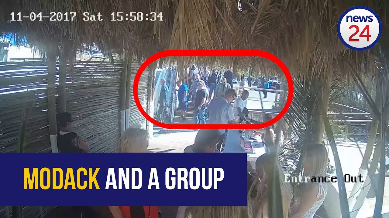 WATCH: Nafiz Modack and a group of men enter the Cape Town venue they allegedly extorted