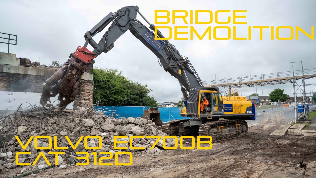 Liverpool bridge demolition with AWD Demolition