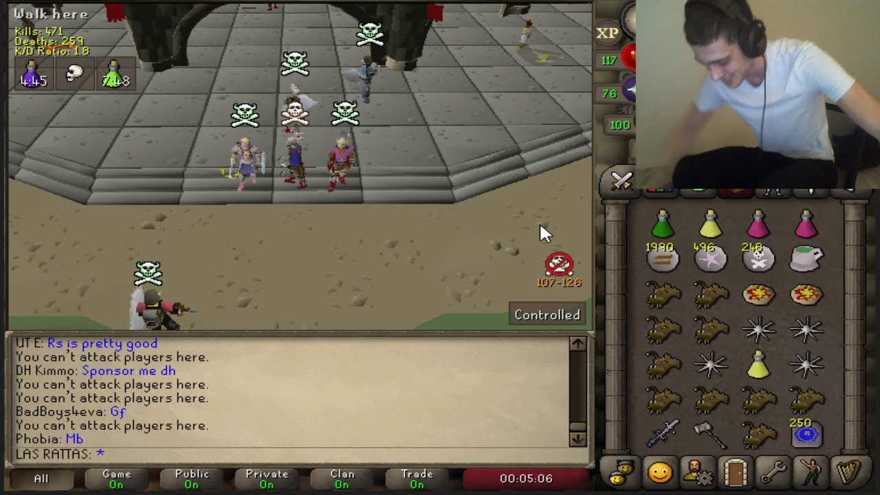 Old School Runescape Streamer having a mental breakdown