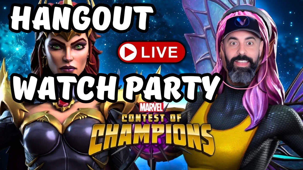 Kabam Live Stream Watch Party:  Hangout & React - MCoC