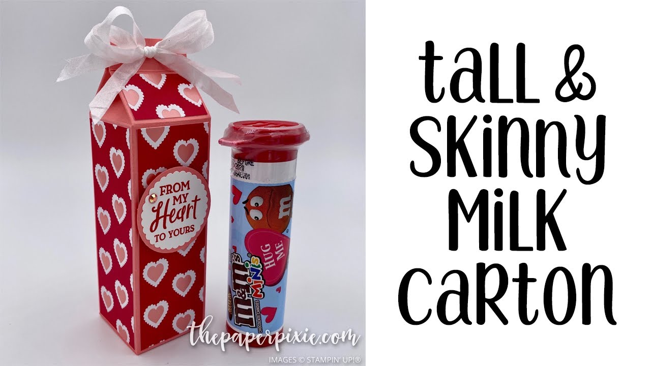 Tall & Skinny M&M Mini Milk Carton Tutorial