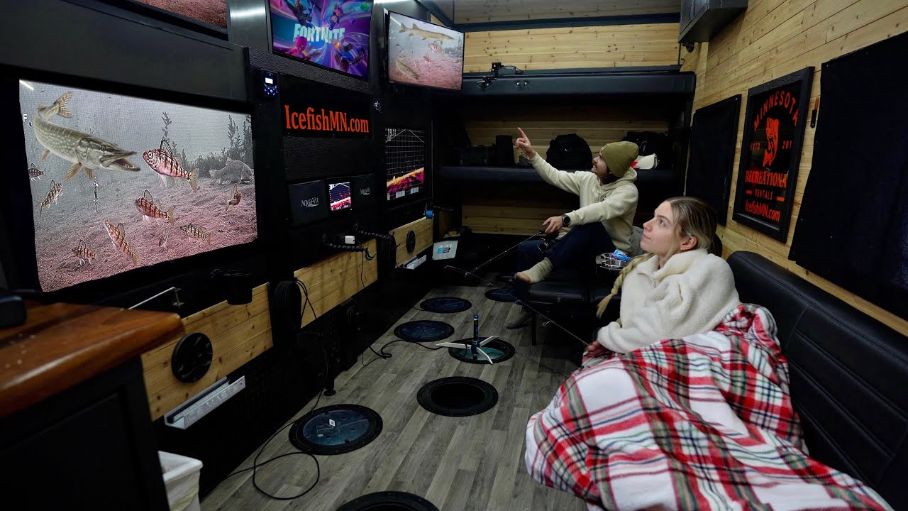 Роскошный кемпинг на льду при температуре -60°F