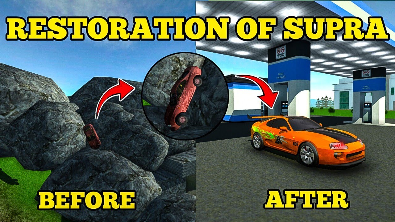 Restoration Of Abandoned Toyota Supra Mk4 | Car Simulator 2 | New Update 