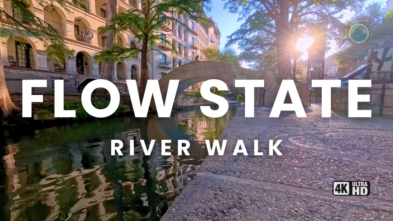 3 Hours of San Antonio Riverwalk Reflections | Selena Bridge Morning Vibes & City Rhythm [4K]