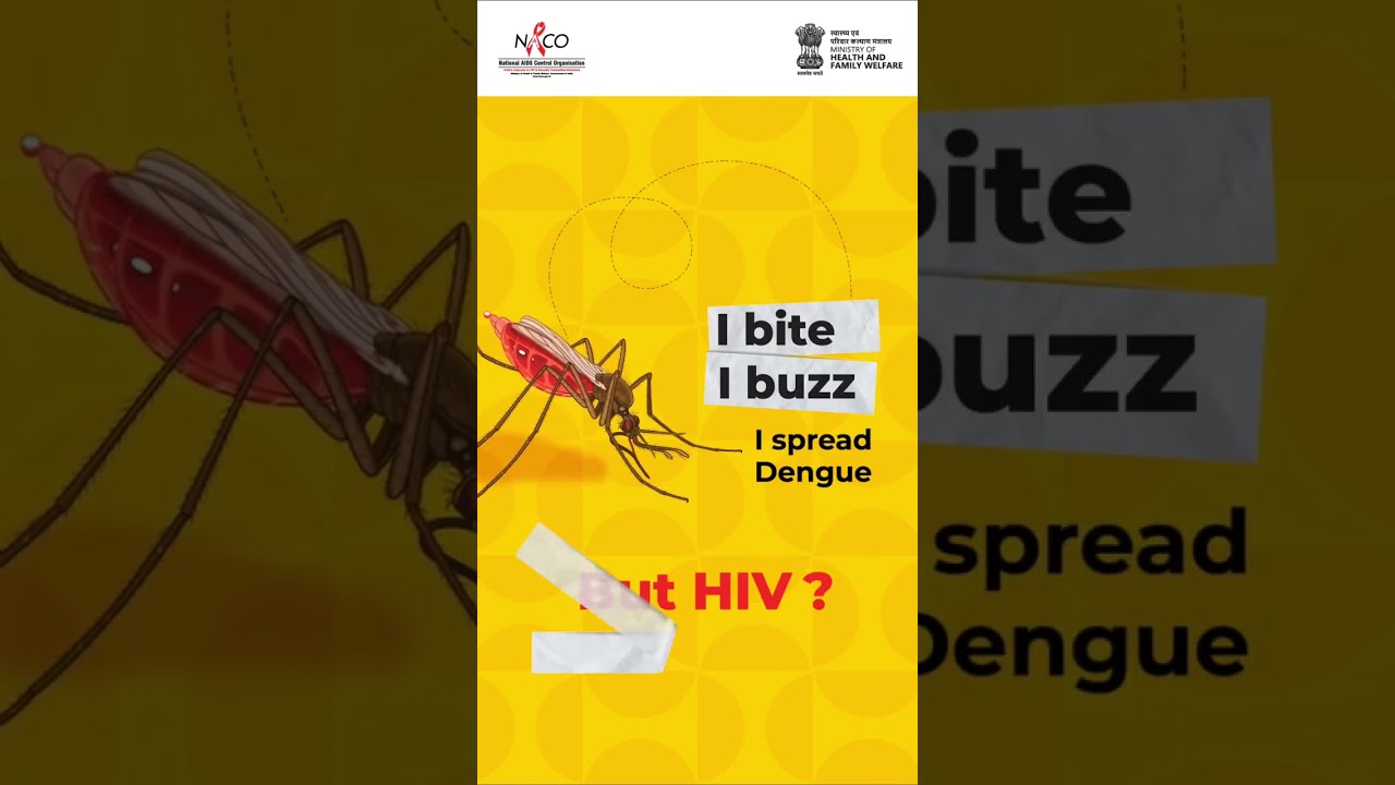 A mosquito bite can not spread HIV #hivawareness #hiveducation #indiafightshivandsti #naco