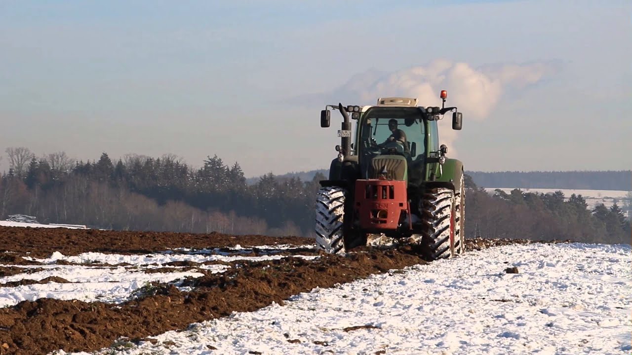 Pflügen 2016 mit Fendt Vario 722 und Kverneland EG 85 Schmid GbR