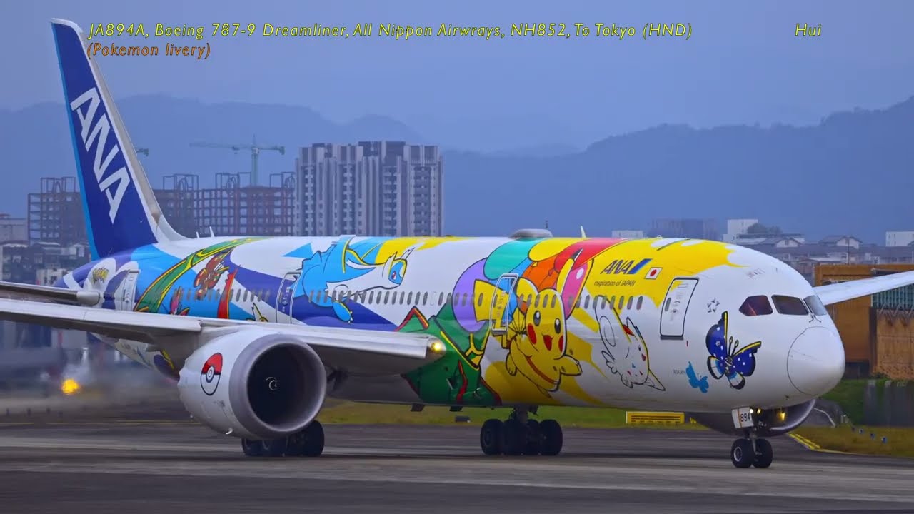 特別的日籍彩繪機，訪松山與桃園機場／Special Painted Japanese Planes In TSA And TPE