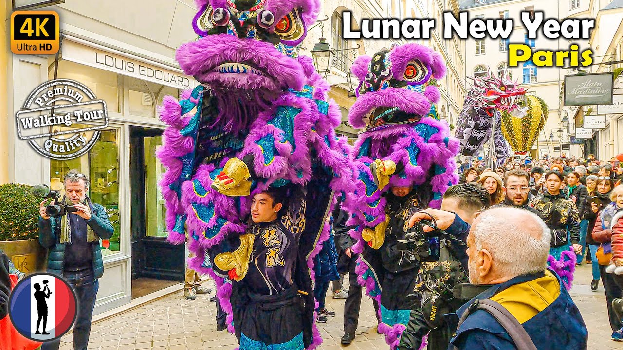 Paris 2024 Chinese Lunar New Year Wooden Dragon Celebration, February 13, Rue Faubourg Saint-Honoré