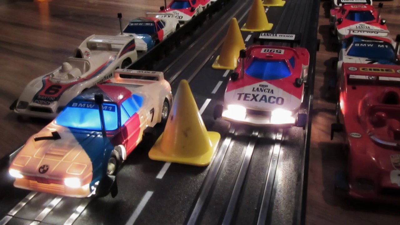 Goodplay Quelle Speedtrax Gama Spurwechsel Wechselspur Freispur Autorennbahn 80er 1986 BMW Lancia