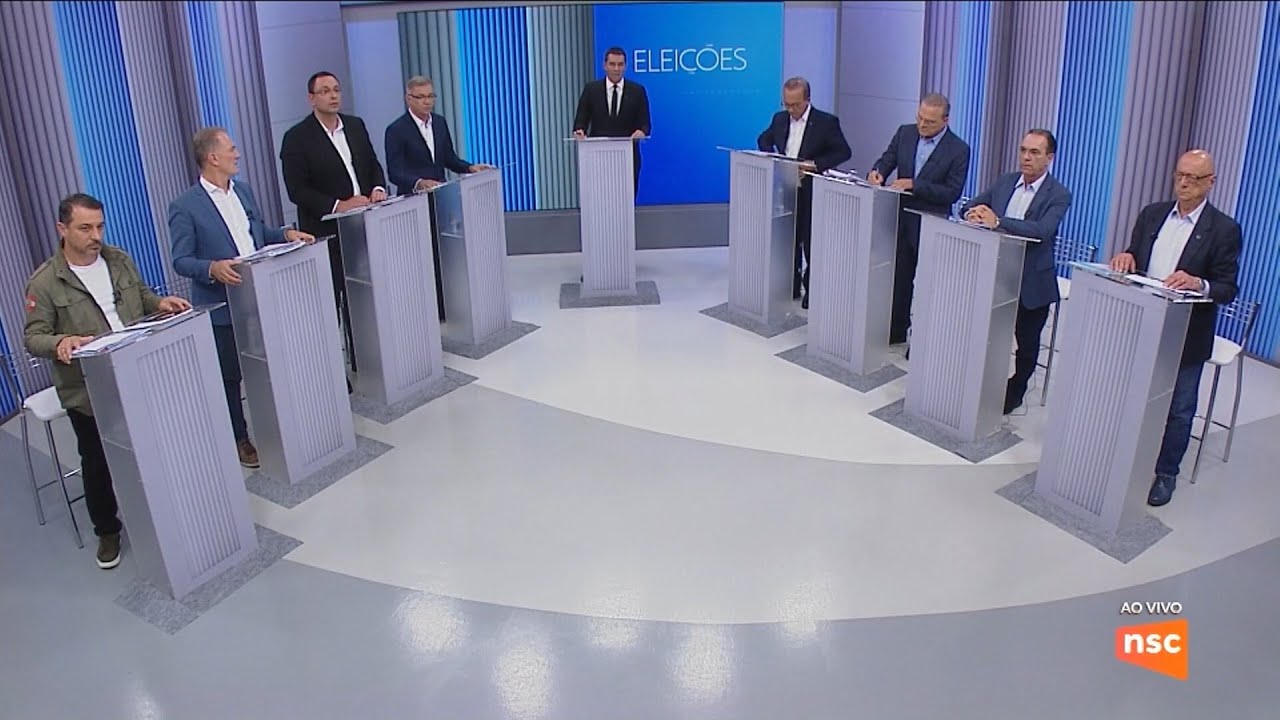 Debate entre os candidatos a Governador de Santa Catarina em 2022 - NSC TV - 27/09 (Completo)