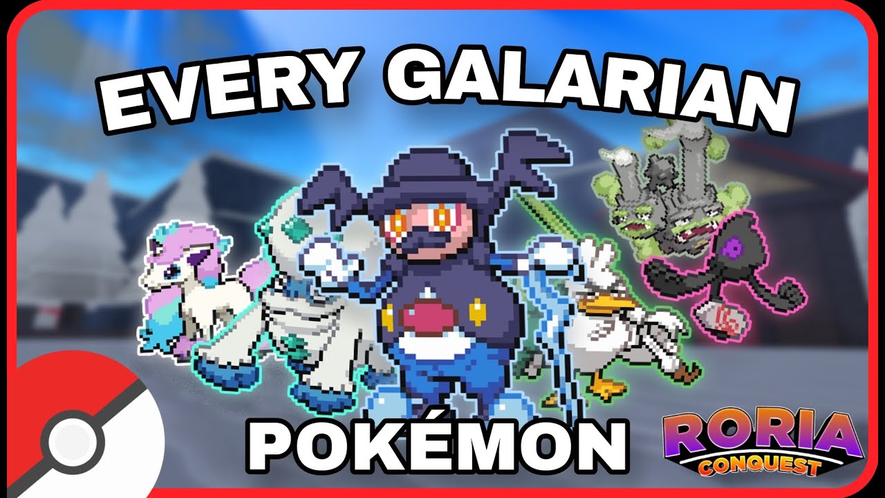 How to Get EVERY Galarian Pokémon! | Pokémon Brick Bronze | Roria Conquest