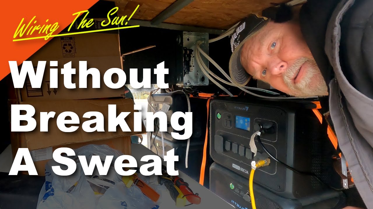 How We Wired Our Solar Generators To Power Our Bus Conversion!